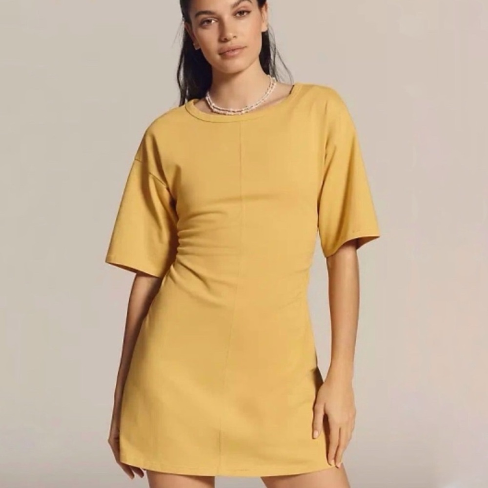 2/$25 NWT Anthropologie Daily Practice Field Day T-Shirt Dress